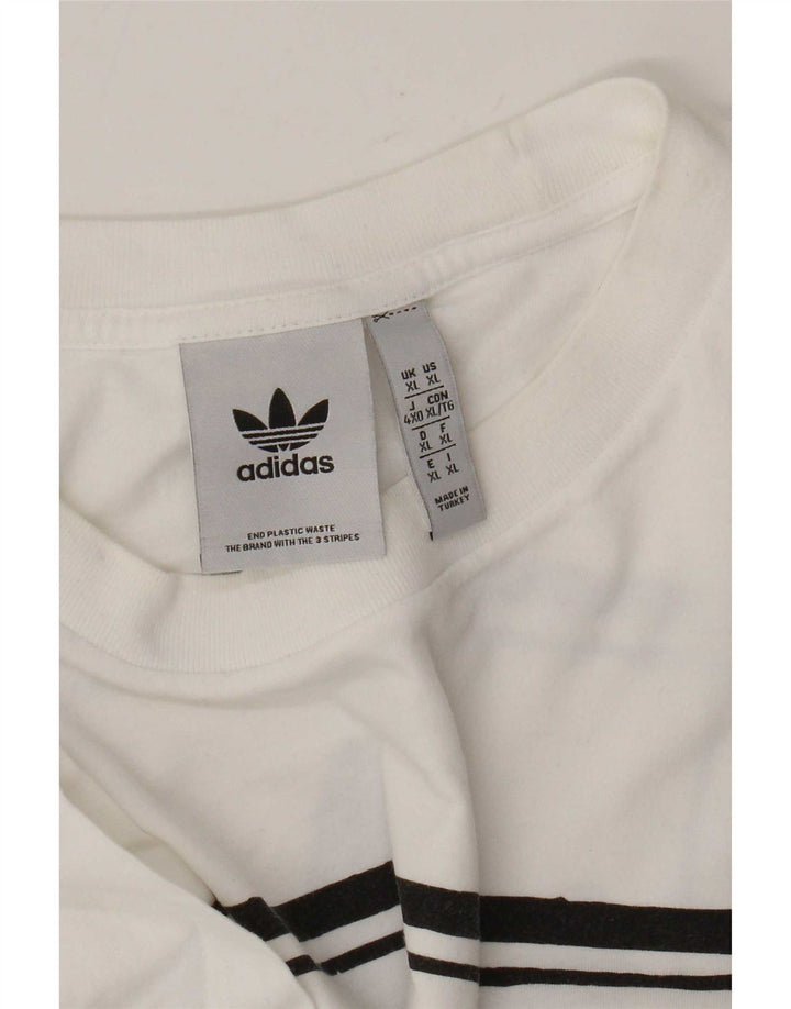 Adidas Hombre Camiseta Gráfica Top XL Blanco