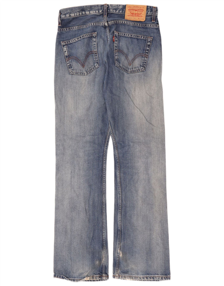 Levi's Hombre 507 Slim Bootcut Jeans W31 L34 Algodón Azul