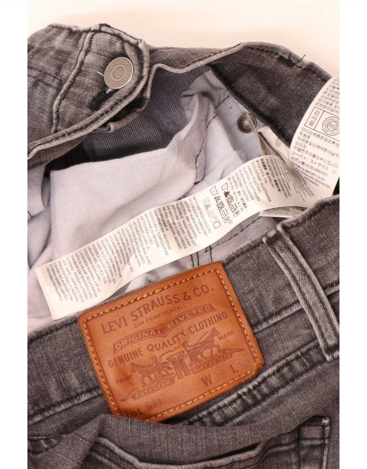 Levi's Hombre 511 Slim Jeans W36 L32 Algodón Gris