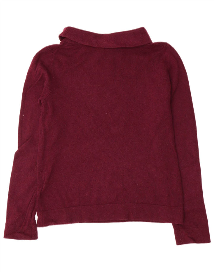 Hobbs Suéter de cuello vuelto para mujer UK 10 Small Lana púrpura