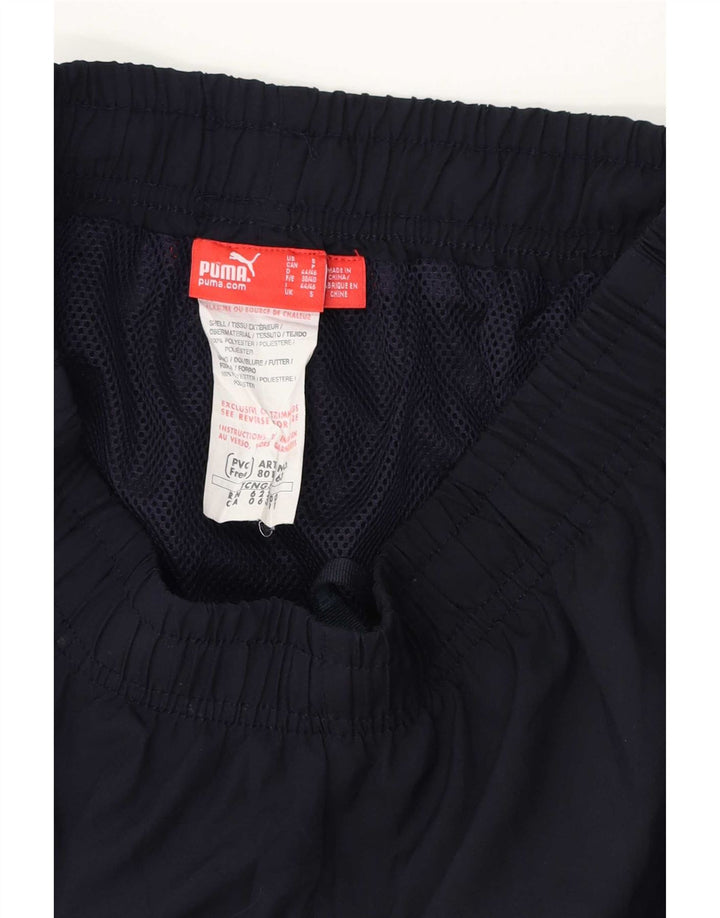 Puma Pantalones cortos deportivos para hombre pequeño poliéster azul marino