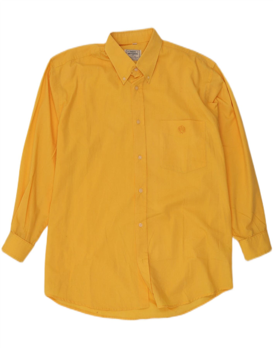 EMERY BROHERS Camisa Hombre Poliéster Amarillo Medio