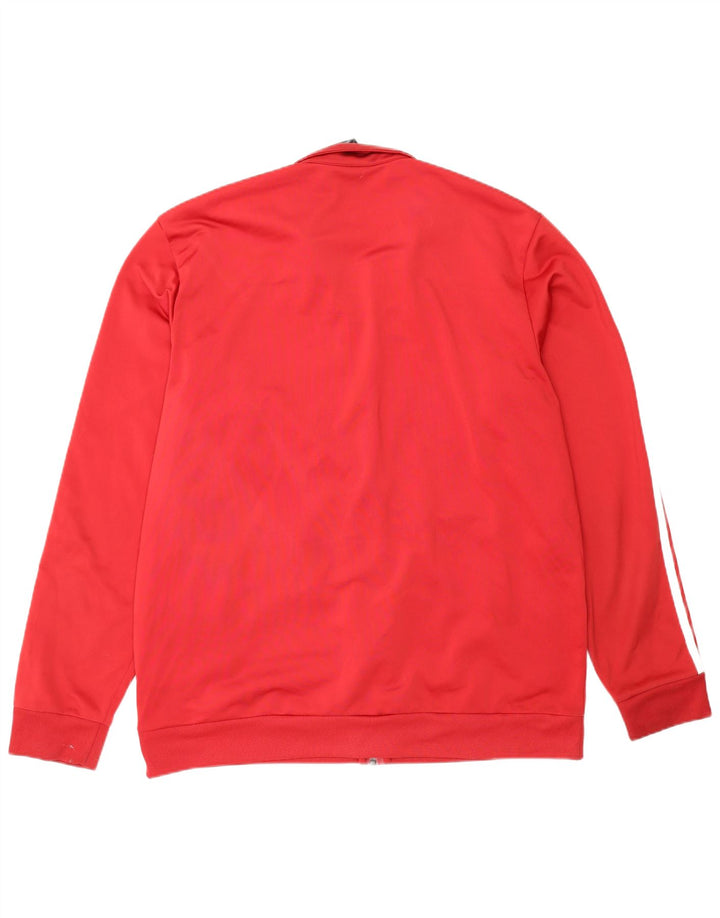 Adidas Hombre Chándal Top Chaqueta XL Rojo Poliéster