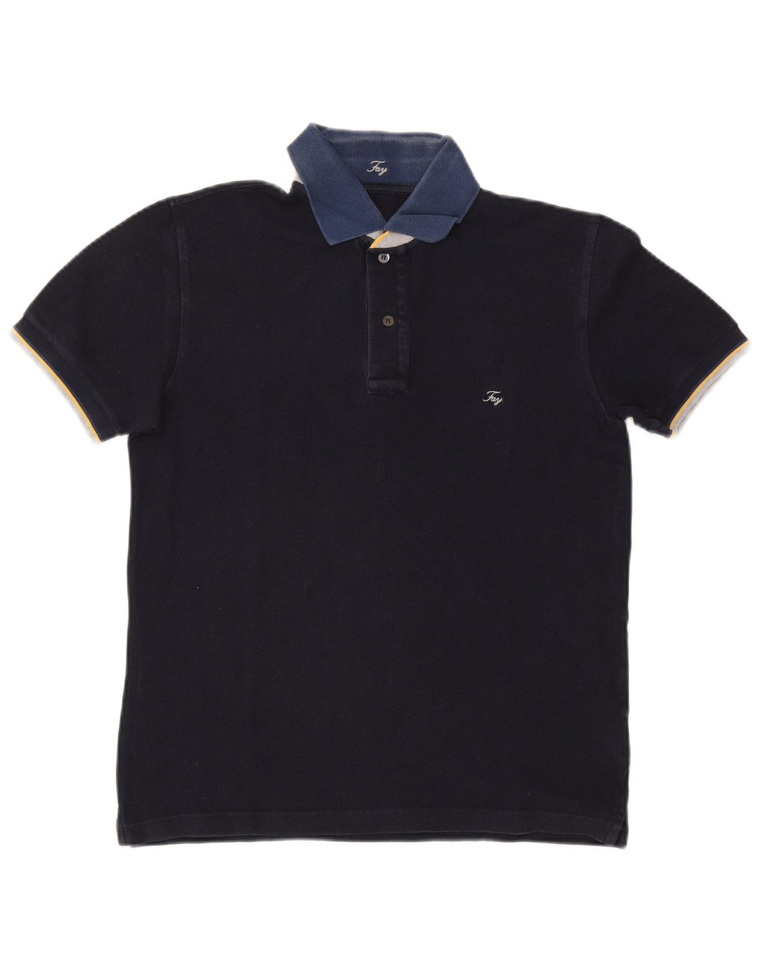 Fay Polo De Rugby Hombre Mediano Azul Marino Algodón