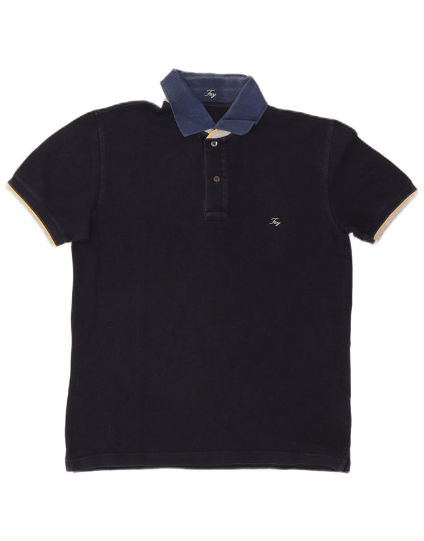 Fay Polo De Rugby Hombre Mediano Azul Marino Algodón