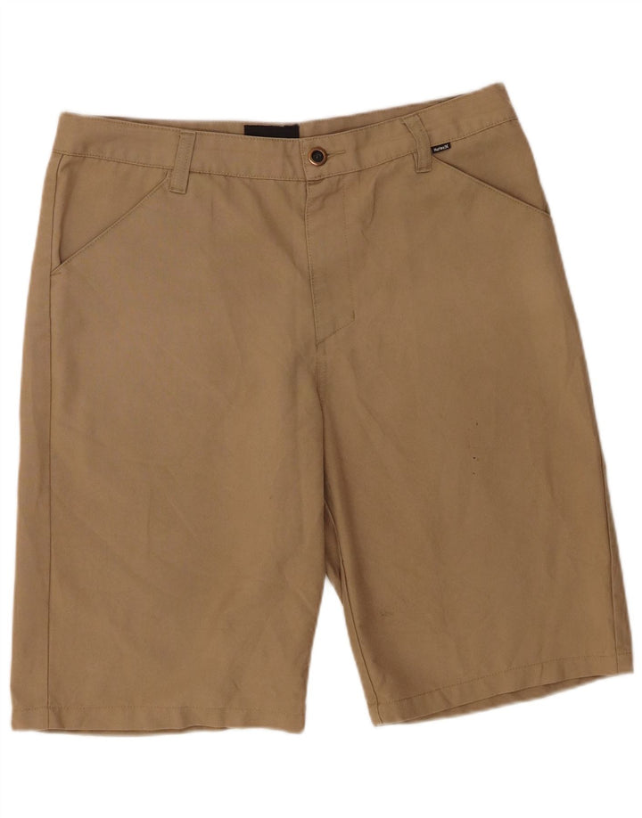 Hurley Shorts casuales para hombre W34 Poliéster beige grande