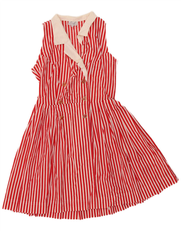Vestido camisero sin mangas para mujer Incom IT 44 Medium Red Stripes