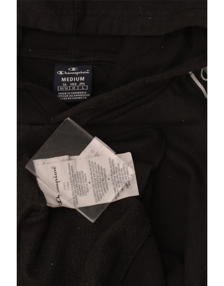 Champion Sudadera Con Capucha Gráfica Para Hombre Jersey De Algodón Negro Mediano