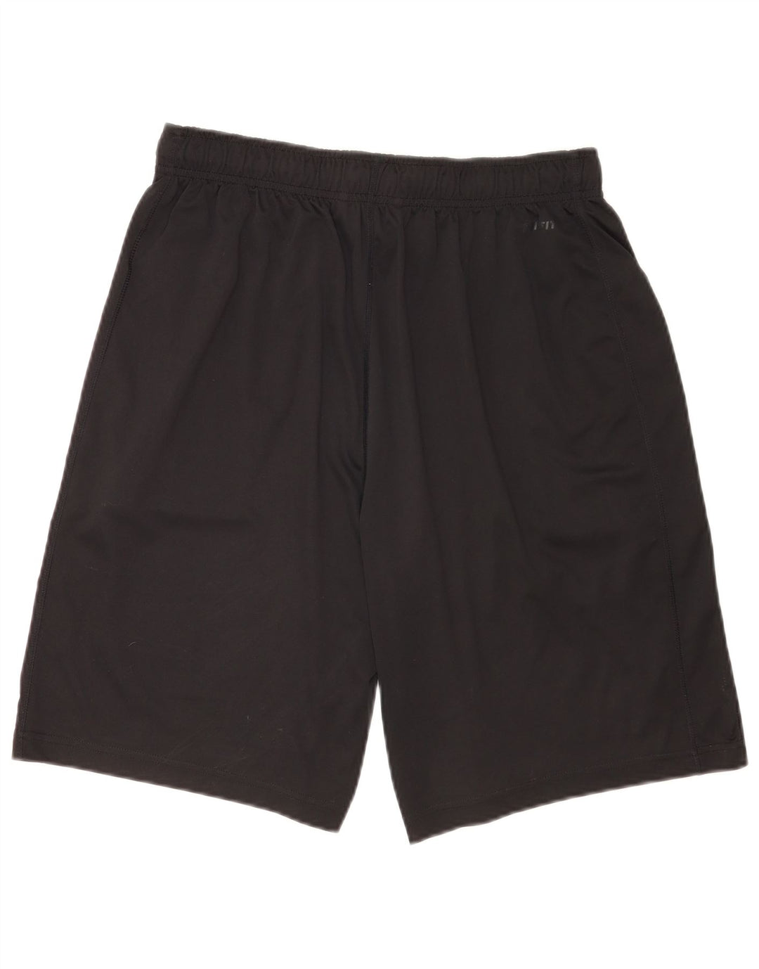 Nike Pantalones cortos deportivos de ajuste regular con gráfico para hombre, poliéster negro grande