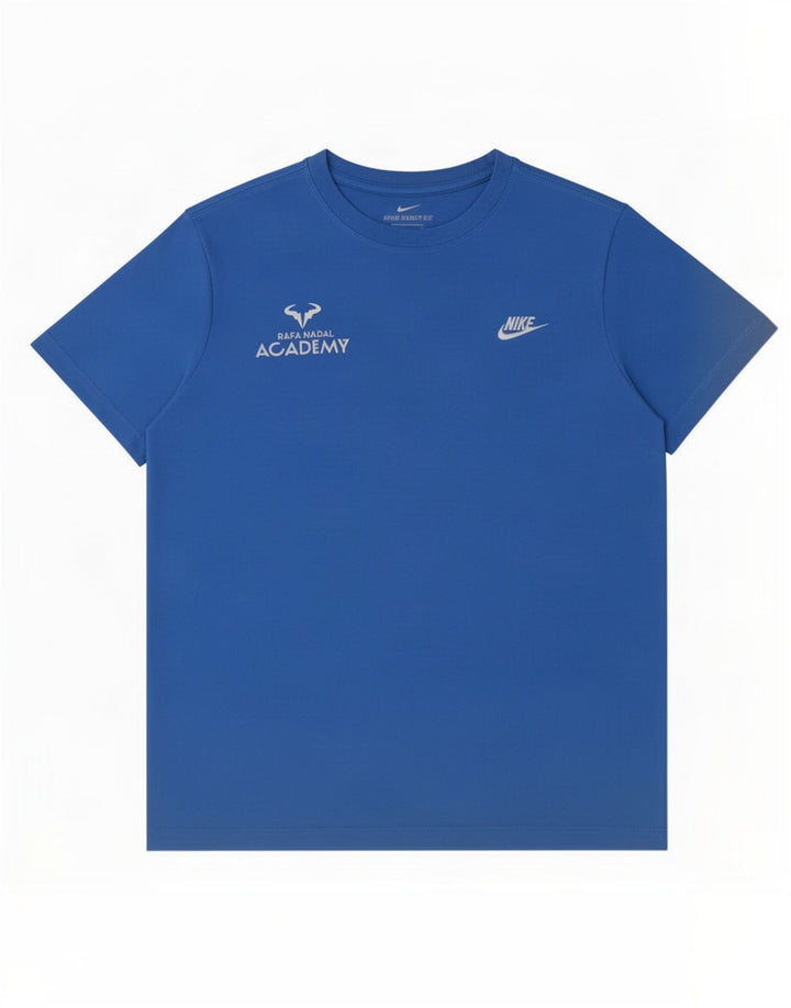 Camiseta Nike Rafa Graphic para hombre, parte superior de algodón azul medio