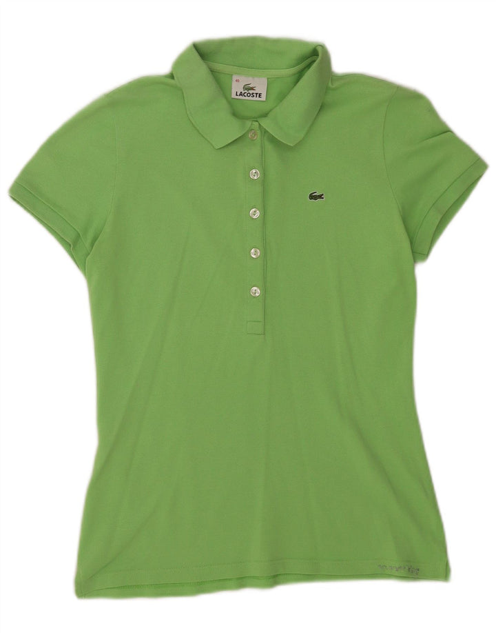 Polo Lacoste Mujer Talla 40 Algodón Verde Medio