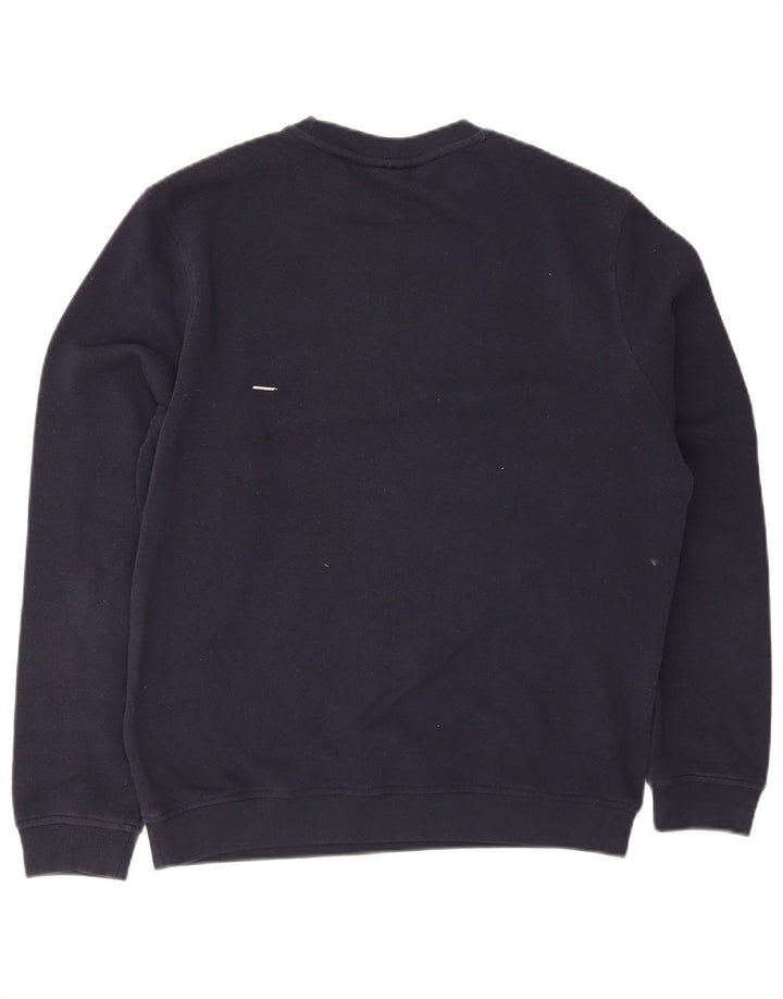 Calvin Klein Hombre Sudadera Jumper Medium Azul Marino Algodón