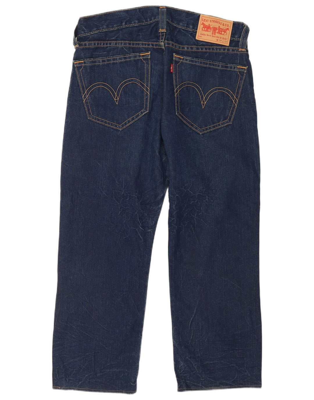 Levi's Jeans Sueltos Para Hombre W34 L27 Algodón Azul Marino