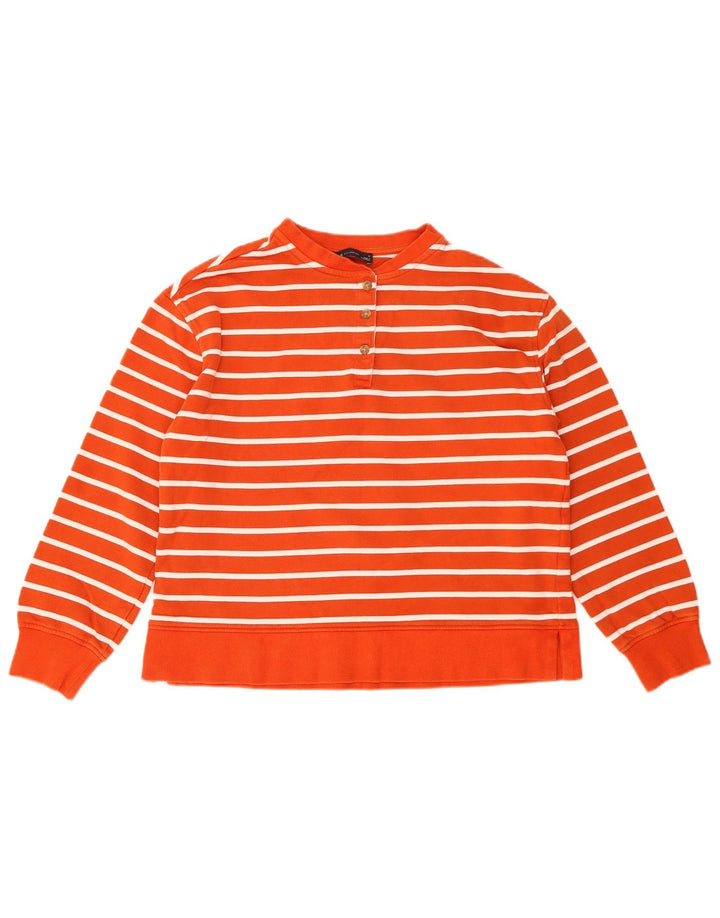 Marks & Spencer - Sudadera para mujer, talla 40, tamaño mediano, color naranja a rayas