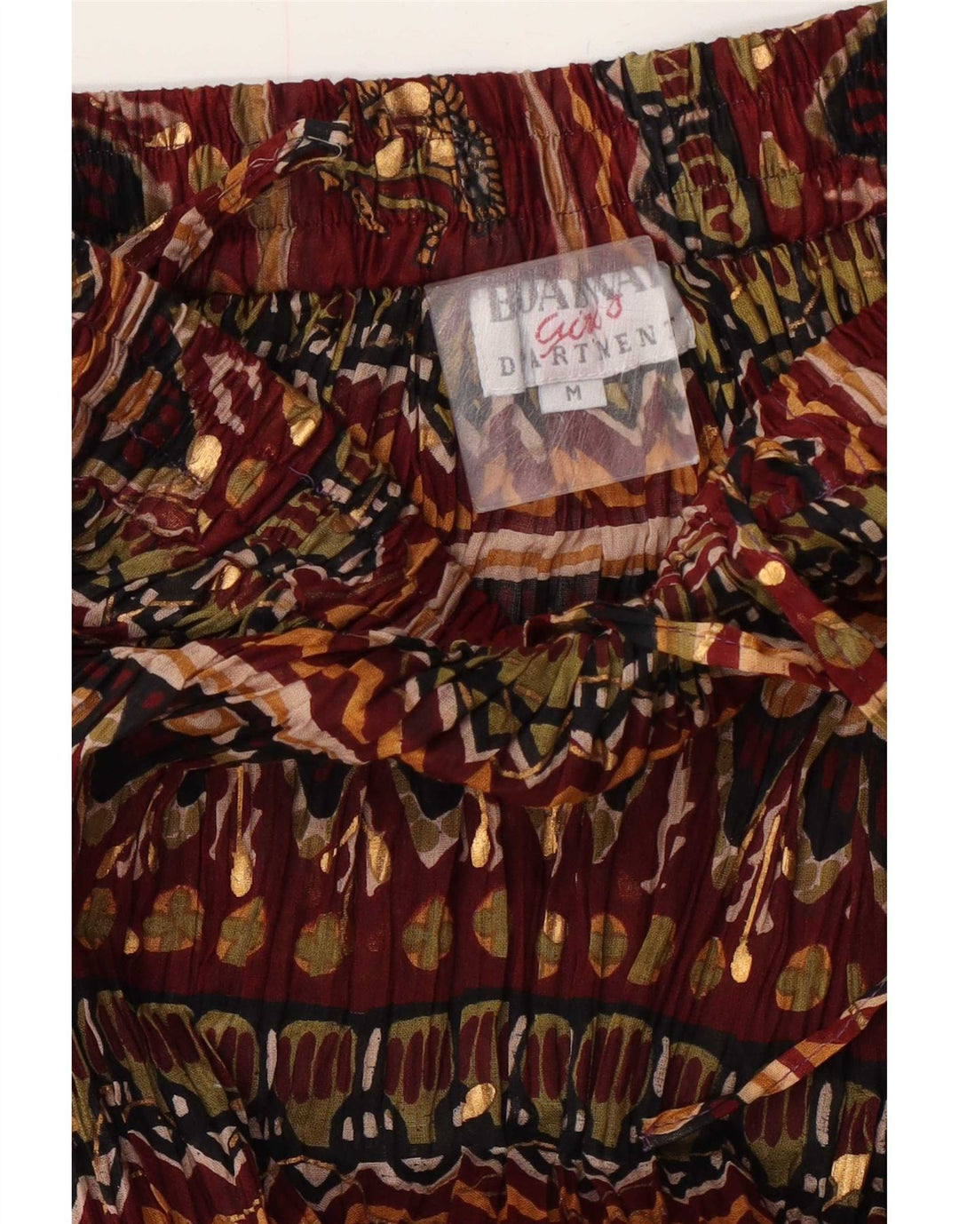 Broadway Maxi Falda para Mujer Mediana W28 Borgoña Floral