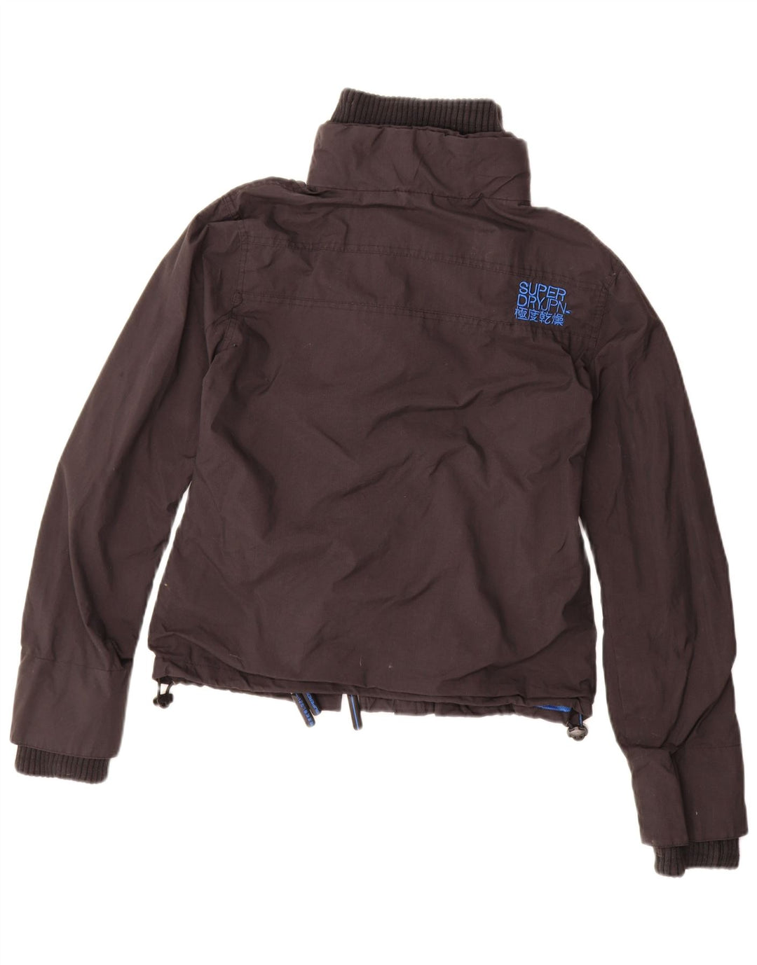 SUPERDRY Chaqueta impermeable gráfica para mujer UK 46 Large Black Nylon