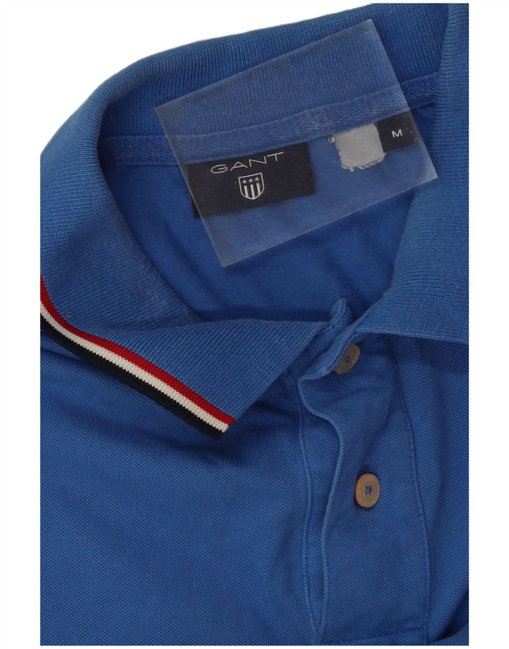 Gant Polo Hombre Azul Medio Algodón