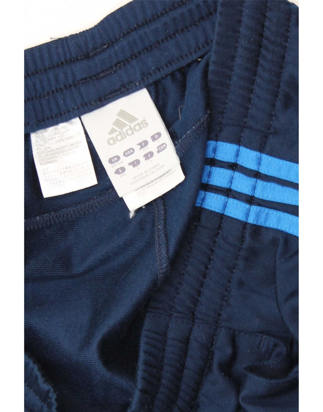 Adidas Pantalones de chándal para hombre UK 38/40 Medium Azul marino Poliéster