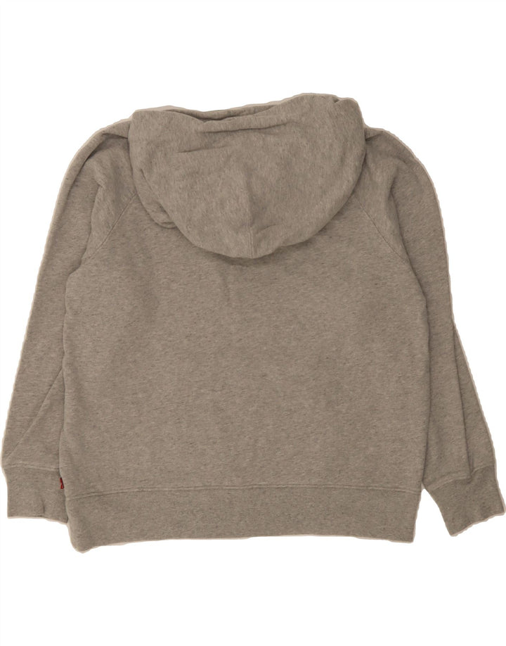 LEVI'S Mens Graphic Hoodie Jumper Medium Grey Cotton Vintage Levi's and Second-Hand Levi's from Messina Hembry 