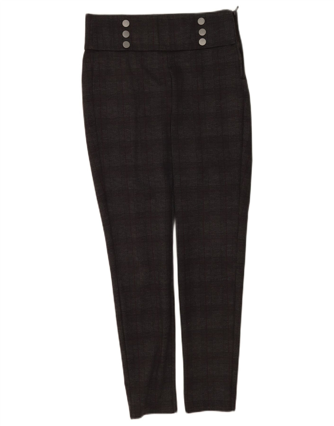 Leggings Zara Mujer UK 40 Cuadros Gris Medio
