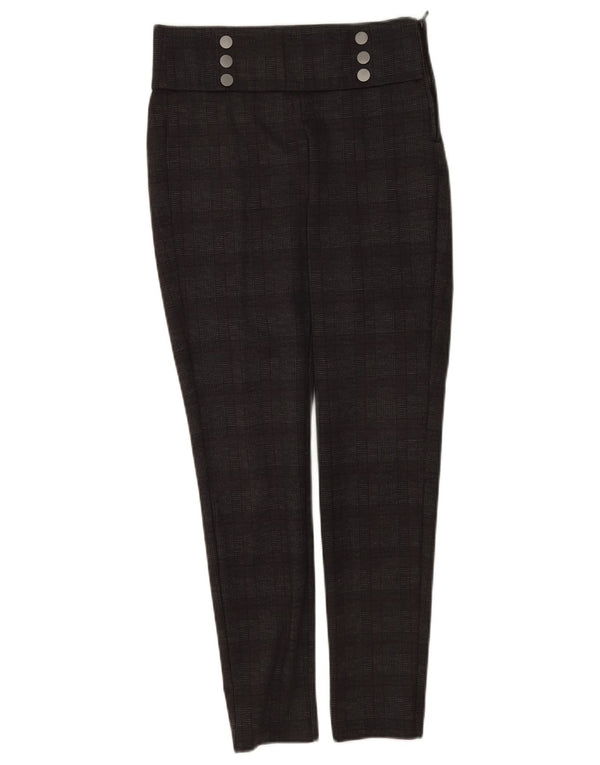 Leggings Zara Mujer UK 40 Cuadros Gris Medio