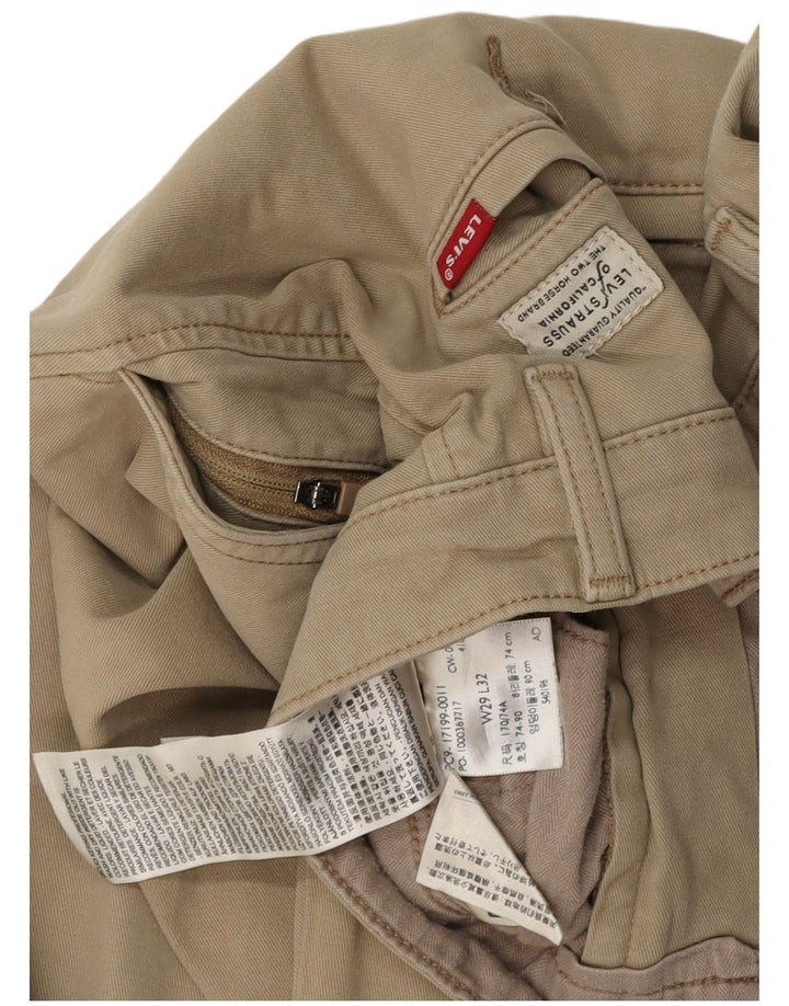 LEVI'S Pantalón chino ajustado y cónico para hombre W29 L28 Algodón beige