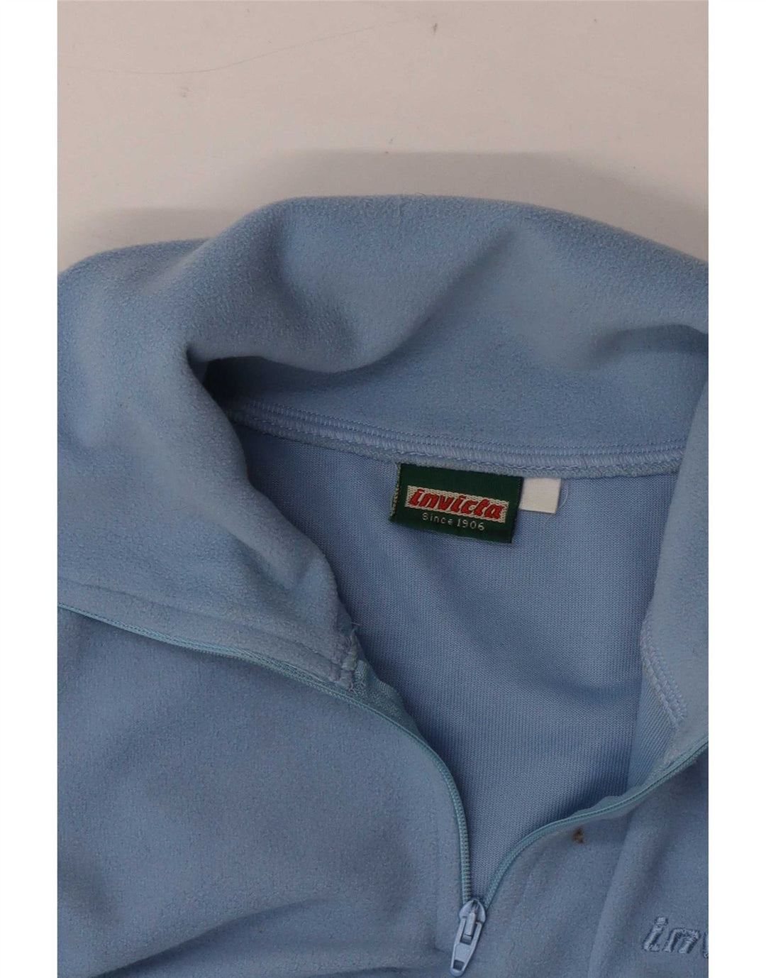 Invicta - Jersey de forro polar con cuello y cremallera para mujer, talla 40, color azul