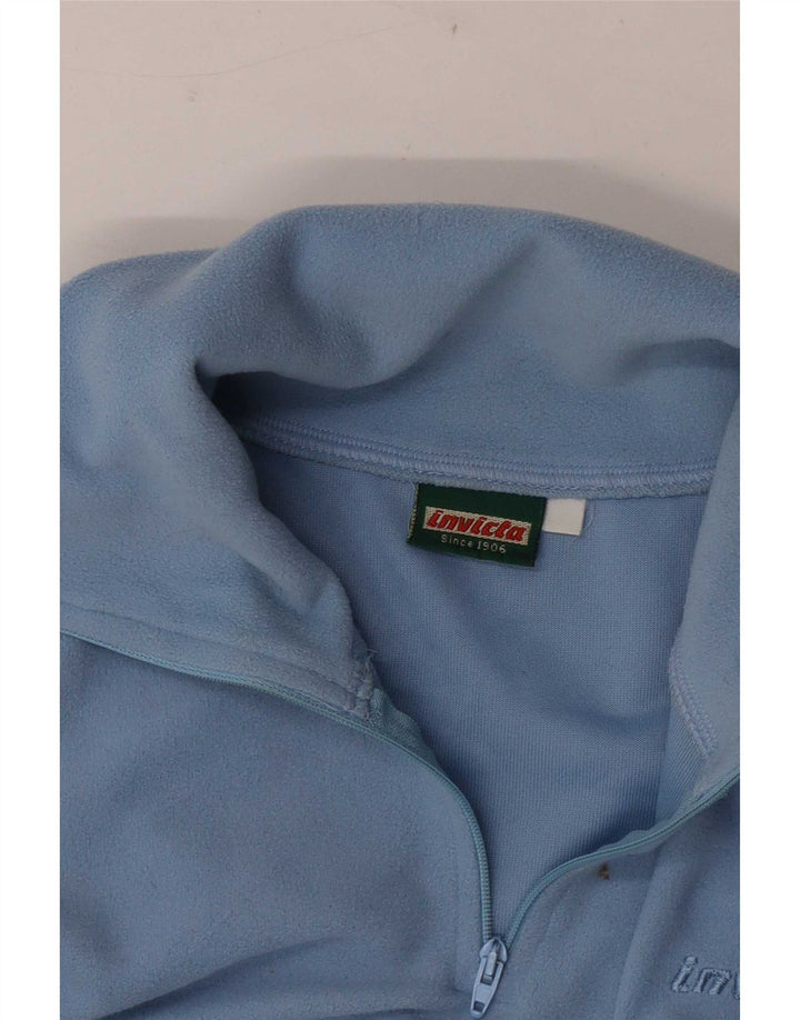 Invicta - Jersey de forro polar con cuello y cremallera para mujer, talla 40, color azul