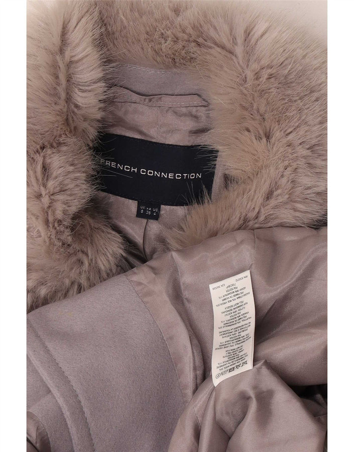 Abrigo para mujer de French Connection UK 8 Small Lana virgen gris