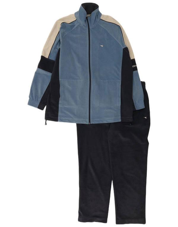 Diadora Chándal completo de terciopelo para hombre ES 44 XL Poliéster color azul