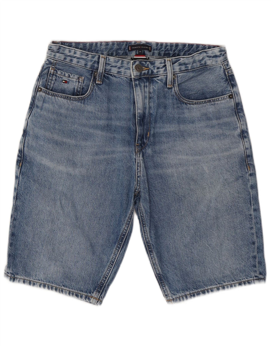 Tommy Hilfiger Pantalones cortos vaqueros para niños 15-16 años W28 Azul