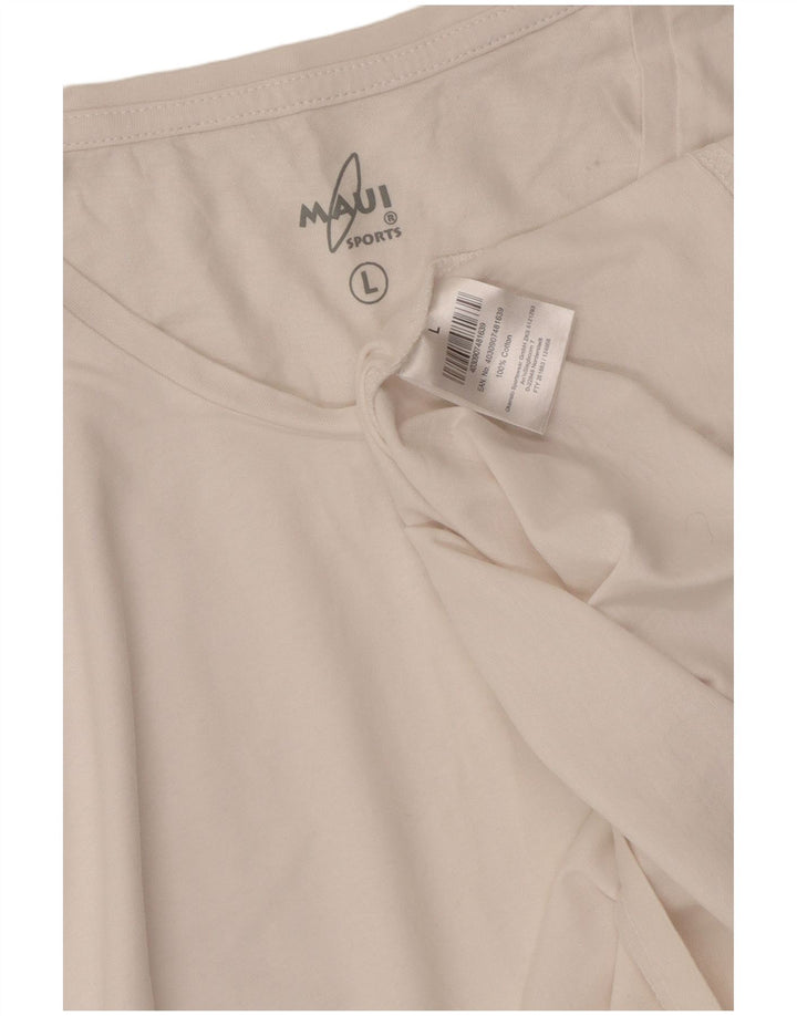VINTAGE camiseta para hombre Top grande algodón blanco