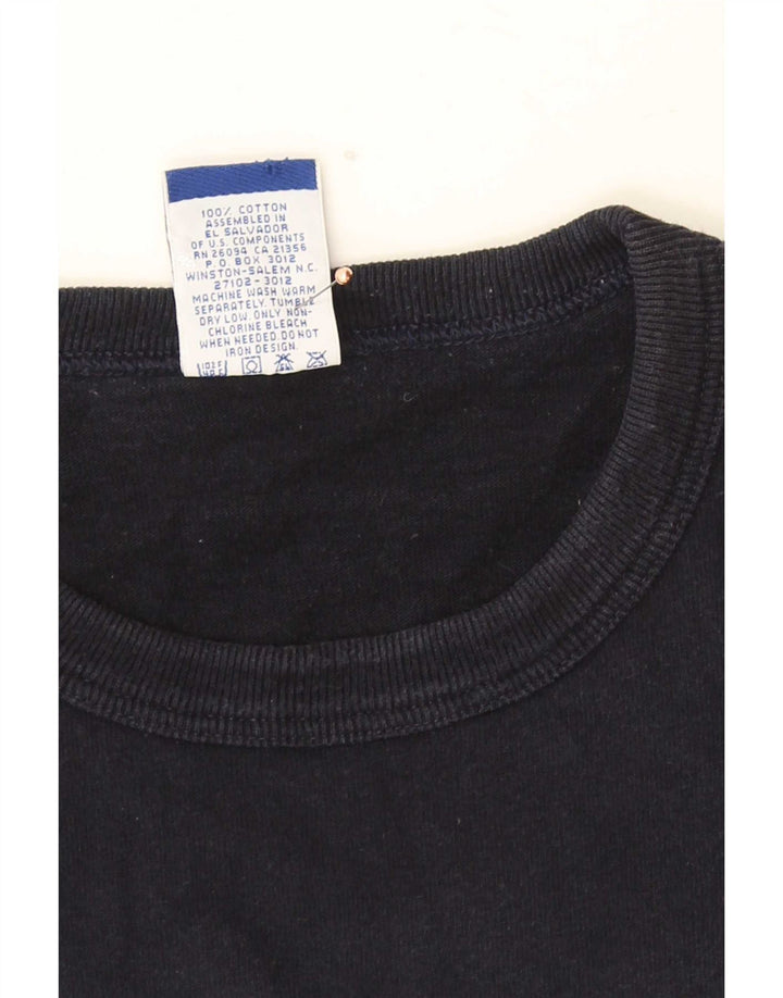 Champion Camiseta Gráfica Para Hombre Top Medium Azul Marino Algodón