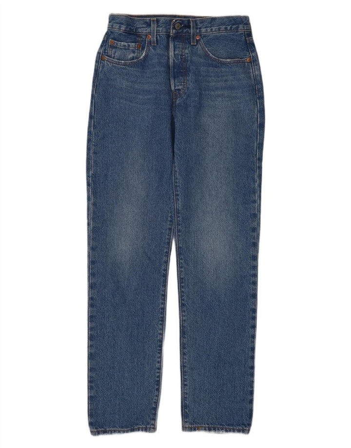 Vaqueros Levi's Mujer 501 Rectos W26 L30 Algodón Azul