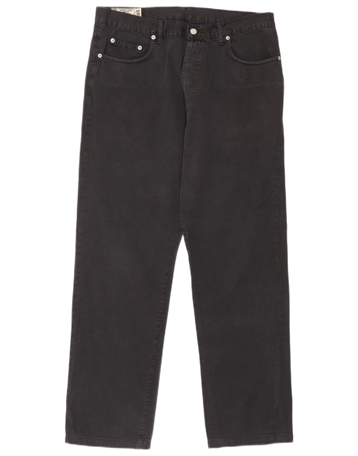 Vaqueros rectos uniformes para hombre W36 L30 Algodón negro