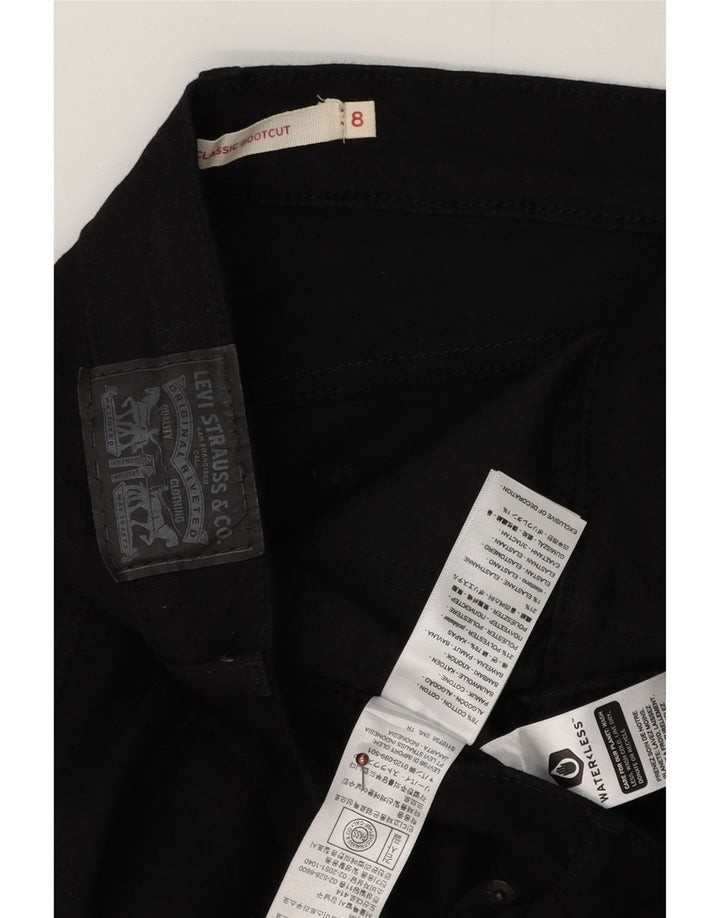 LEVI'S Jeans clásicos con corte de bota para mujer US 8 Medium W30 L29 Algodón negro
