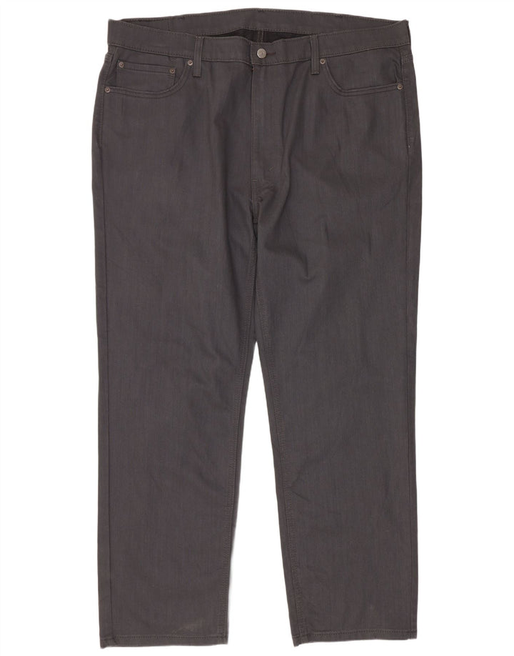 Levi's Hombre 541 Athletic Tapered Jeans W42 L32 Algodón Gris