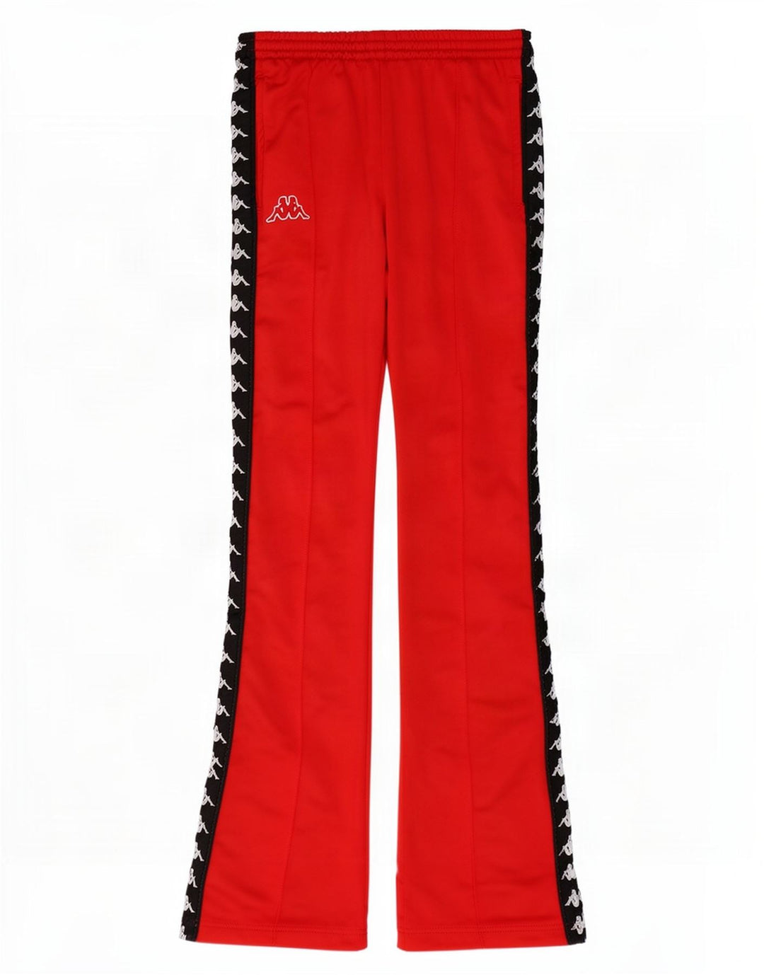Pantalones De Chándal Kappa Graphic Flare XS Poliéster Rojo Mujer