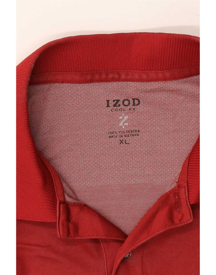 Polo Izod Hombre XL Poliéster Rojo