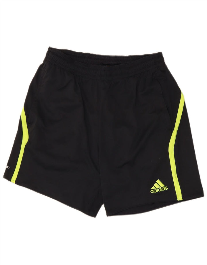 Adidas Mens Climacool Sport Shorts Medio Negro Colorblock Poliéster