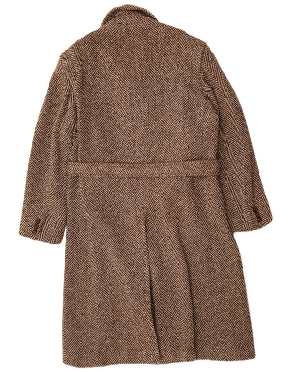Moessmer Abrigo para hombre UK 42 XL Lana en espiga marrón