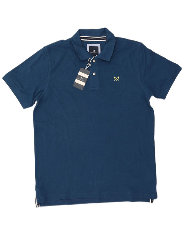 Crew Clothing Polo para hombre de algodón azul grande