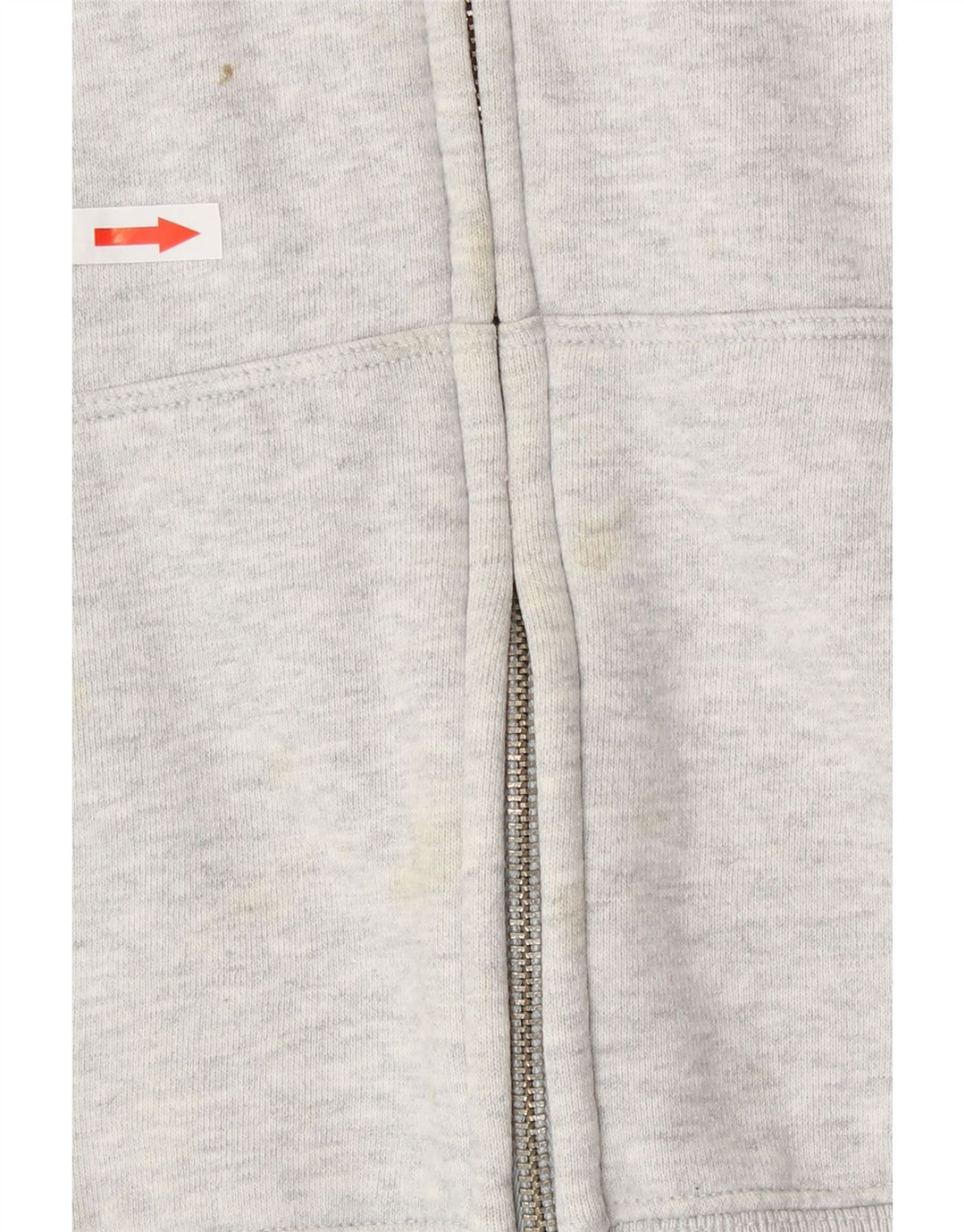 Gap Mujer Graphic Zip Sudadera Con Capucha Suéter Grande Gris Algodón