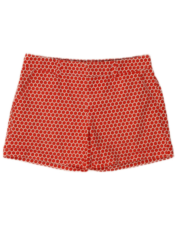 Tommy Hilfiger Pantalones cortos chinos para mujer US 2 XS W30 Algodón geométrico rojo