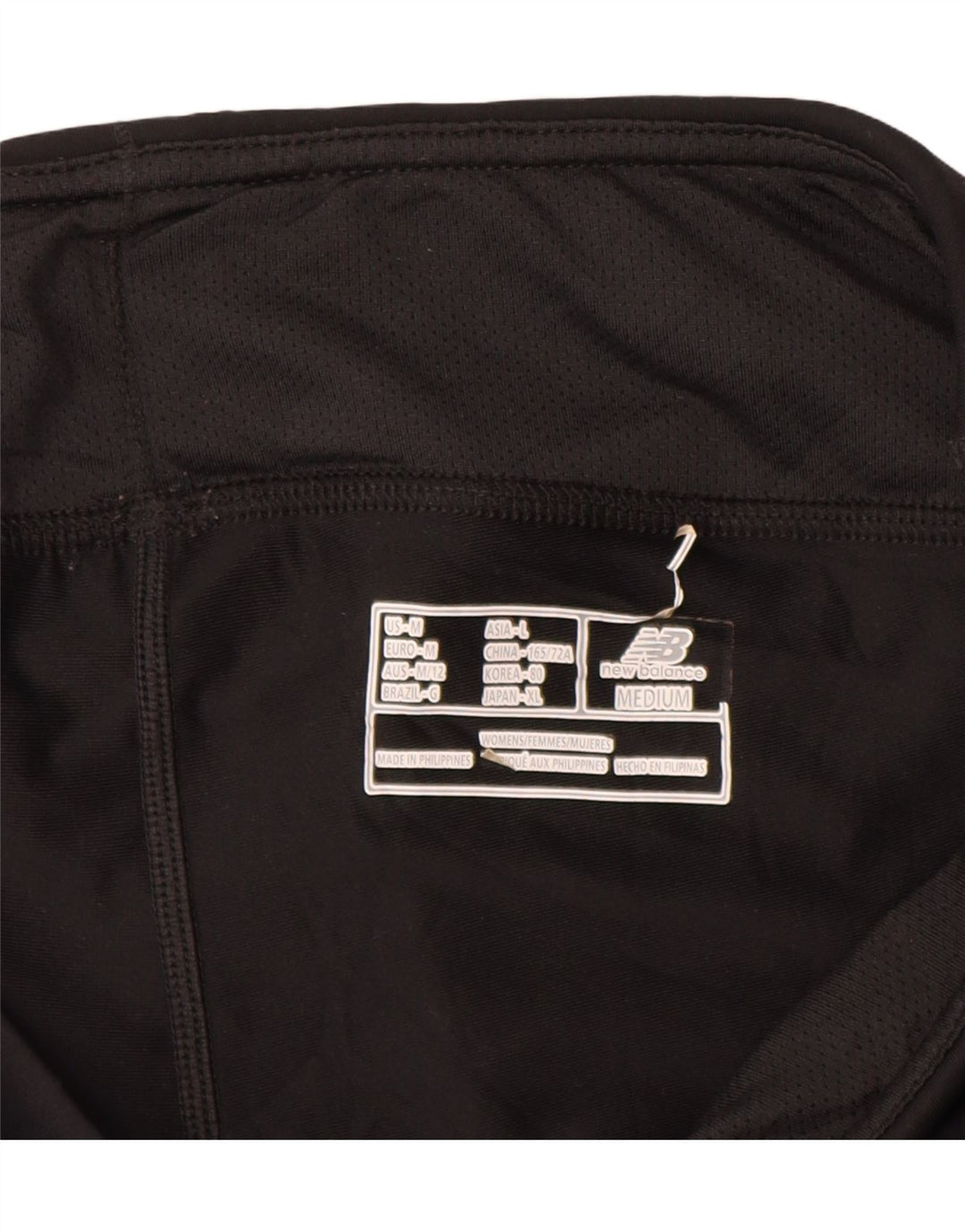 New Balance Pantalones cortos deportivos para mujer UK 12 Mediano Negro Poliéster