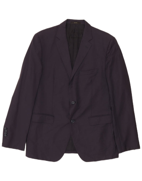 Massimo Dutti Chaqueta Blazer De 2 Botones Para Hombre EU 52 Large Lana Azul Marino