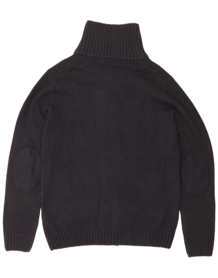 PIERRE CARDIN Cárdigan para hombre suéter grande azul marino acrílico