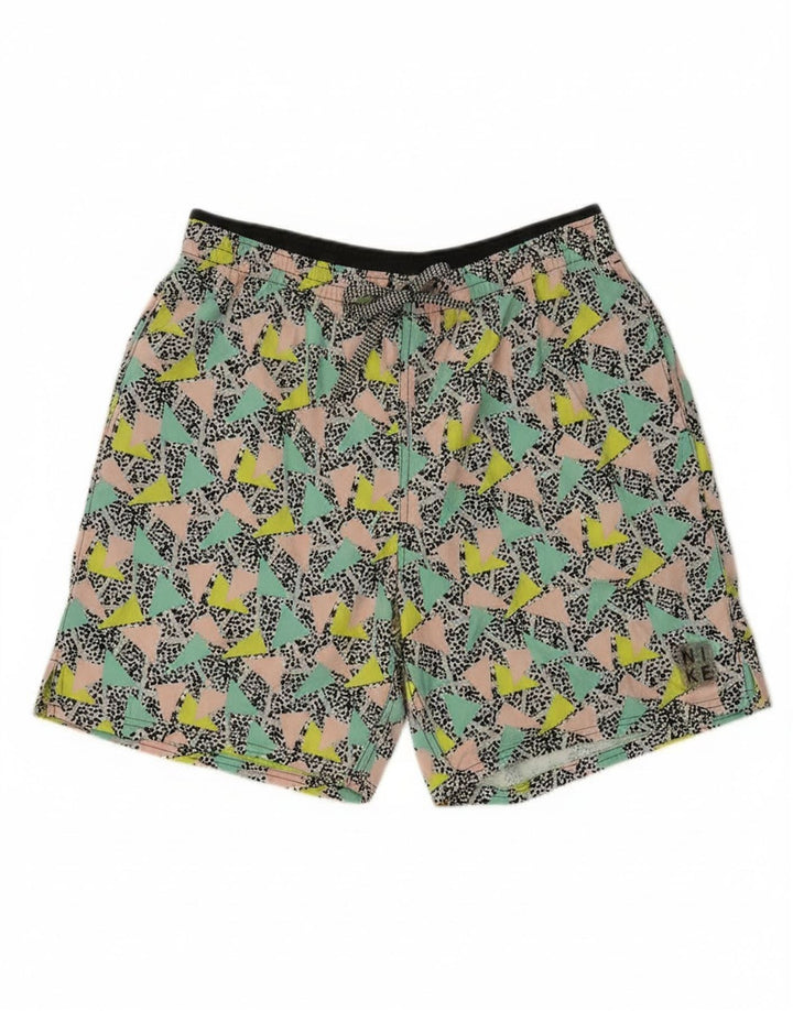 Pantalón corto deportivo Nike para hombre Poliéster geométrico multicolor mediano
