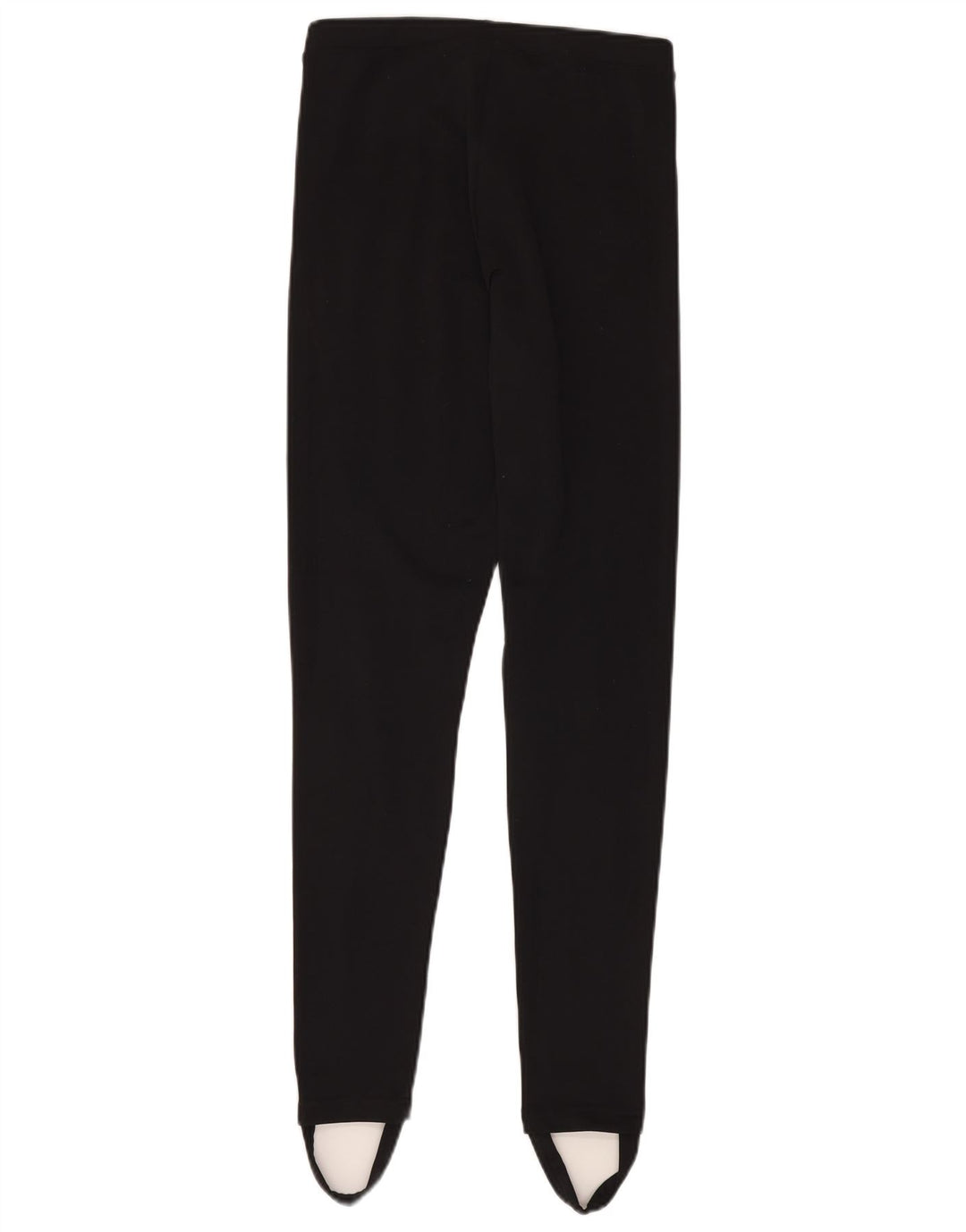 ADIDAS Leggings con estribo para mujer Reino Unido 10 Pequeño Poliéster negro