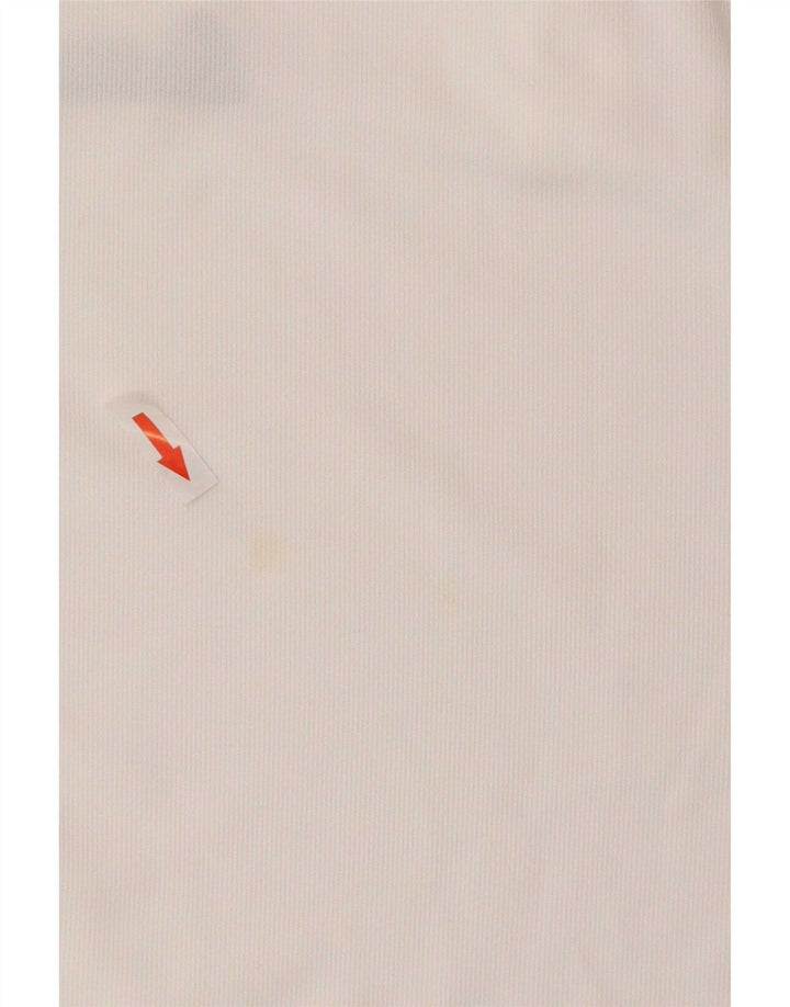 Nike Polo Dri Fit para hombre, poliéster blanco grande